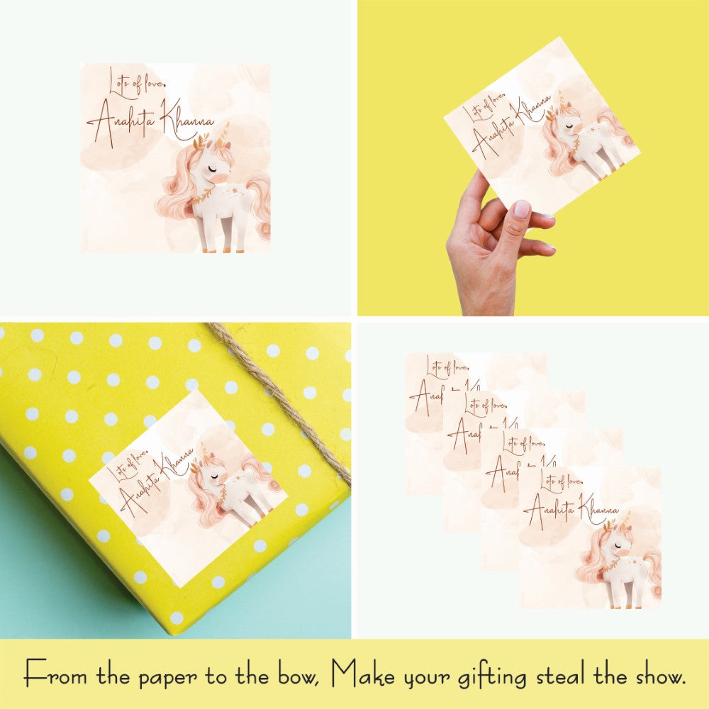 Gift tags Square - Unicorn Dreams