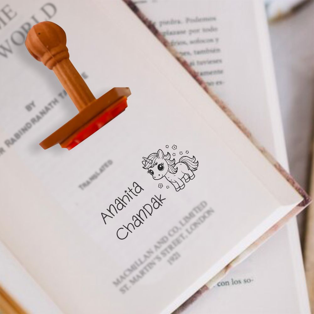 Book stamp - Unicorn