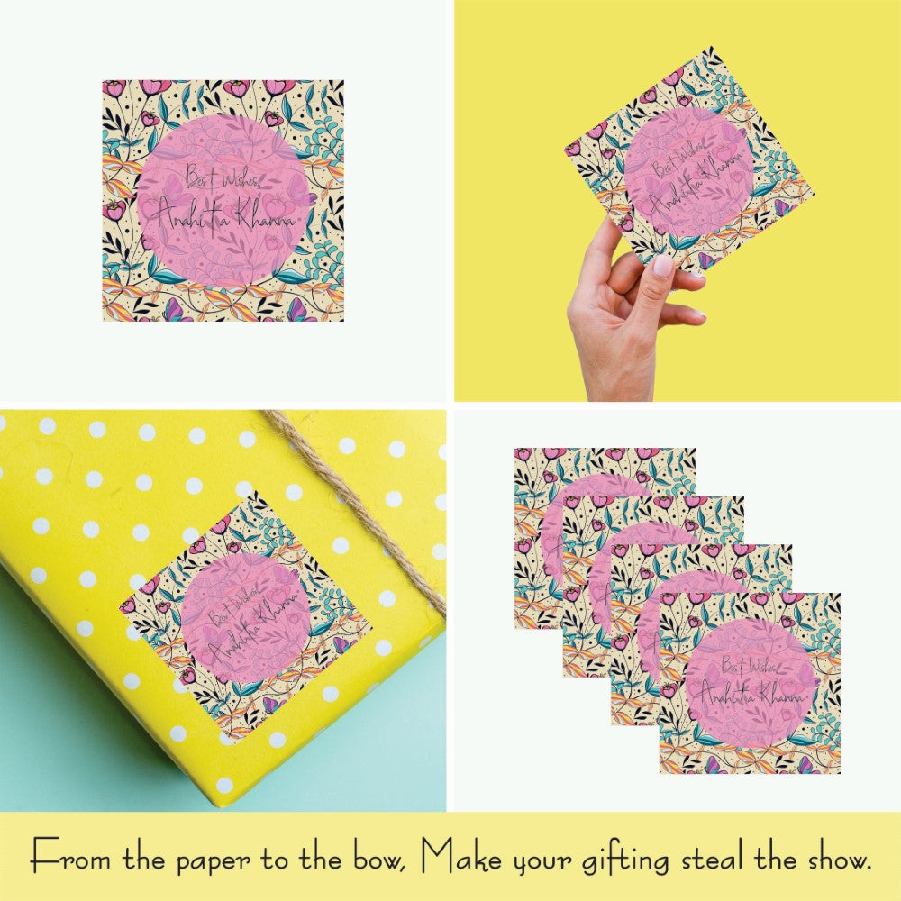 Gift tags Square - Vintage Garden