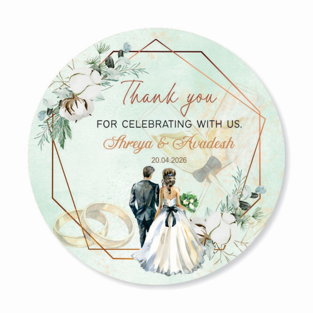 Wedding Thank you labels - Wedding Bells