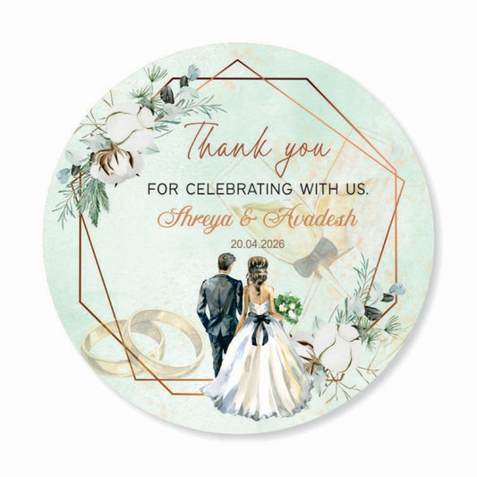 Wedding Thank you labels - Wedding Bells
