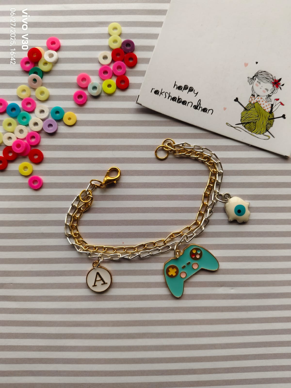 Chain Bracelet Rakhi (Personalised) - Gaming