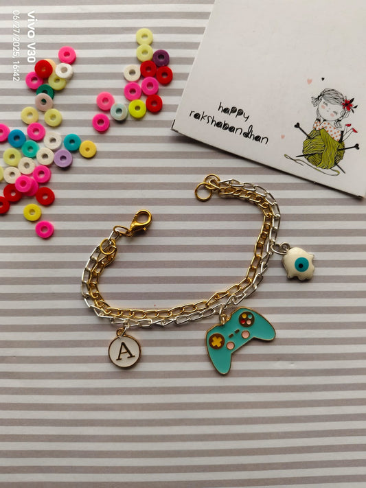 Chain Bracelet Rakhi (Personalised) - Gaming