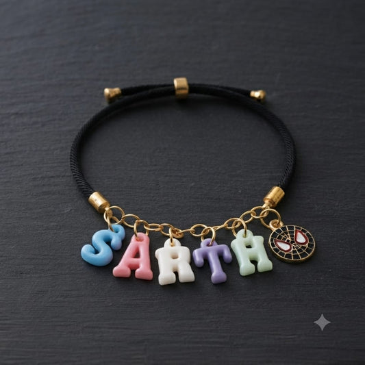 Bracelet Rakhi - Colored Name