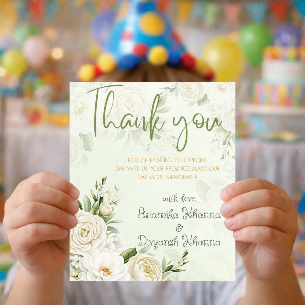 Thank You Tag - Whispering Florals