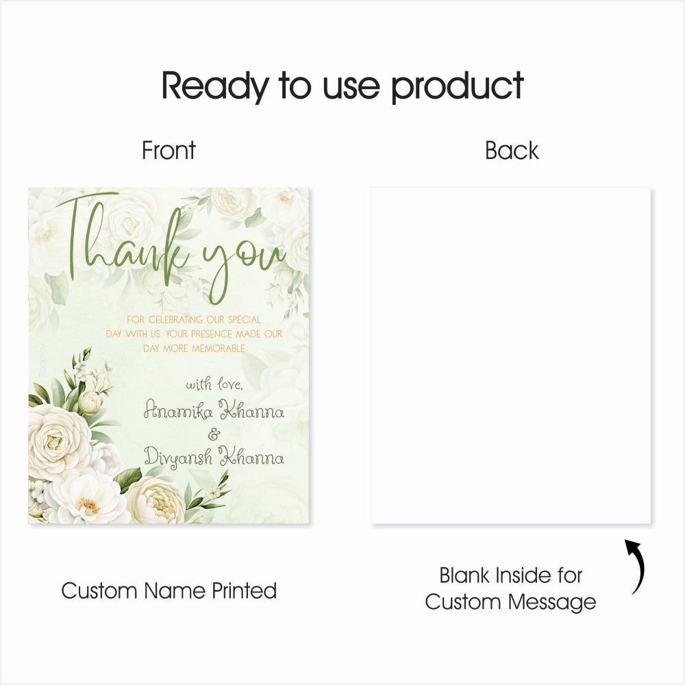 Thank You Tag - Whispering Florals