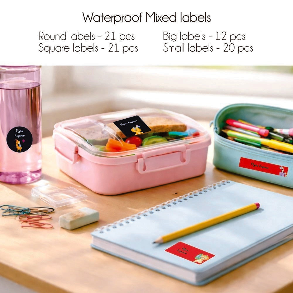 Mixed Waterproof Labels for Kids - Wild Charm