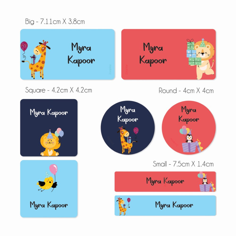Mixed Waterproof Labels for Kids - Wild Charm