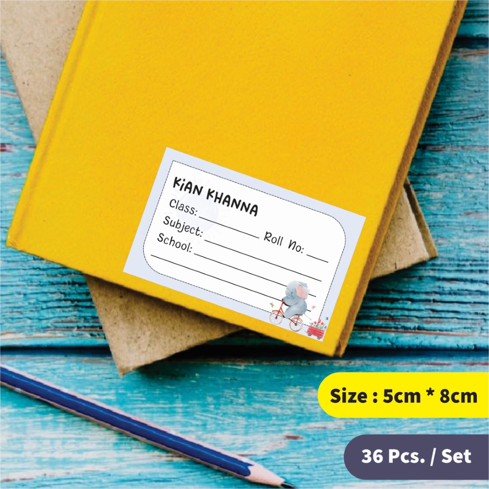 Personalized School Book Labels - Wild & Cute