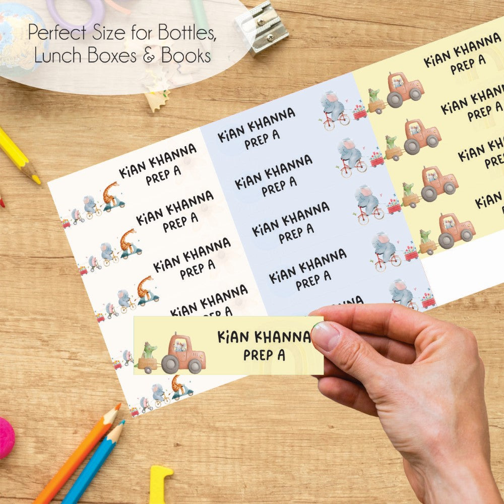 Waterproof Name Labels - Wild & cute