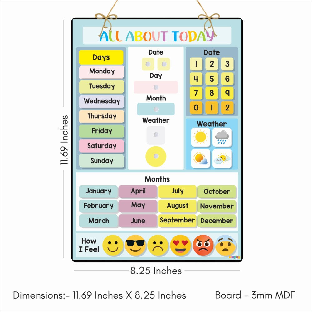 Wooden Calender Activity