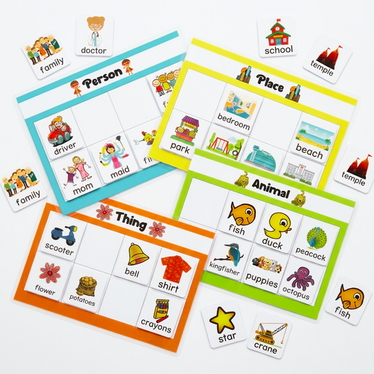 Noun Sorting Activity – Person, Place, Animal & Thing
