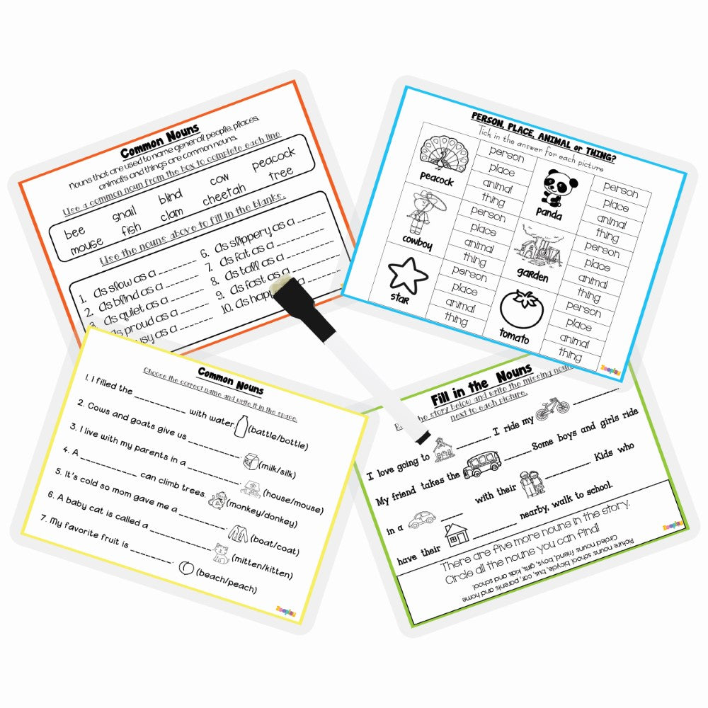 Noun Sorting Activity – Person, Place, Animal & Thing